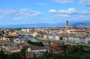 Fototapeta na wymiar Florence from above