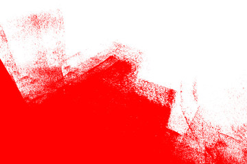 white and red hand painted brush grunge background texture - 302515923
