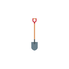 Isolated shovel utensil icon flat design