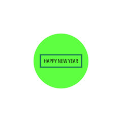 Happy New Year. Holiday Vector Illustration