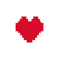 Obraz premium Isolated heart shape flat design