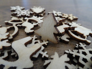 wooden Christmas tree