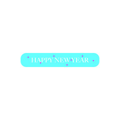 Happy New Year. Holiday Vector Illustration