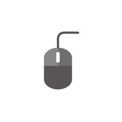 Digital mouse icon flat design
