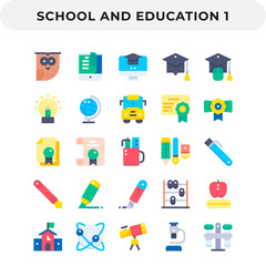 Flat Icons Pack for UI. Pixel perfect vector icon set for web design and website application.