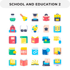 Flat Icons Pack for UI. Pixel perfect vector icon set for web design and website application.