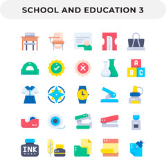 Flat Icons Pack for UI. Pixel perfect vector icon set for web design and website application.