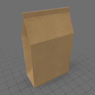 Closed paper bag