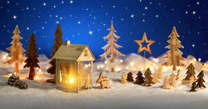 Giáng sinh: Mùa Giáng sinh đang đến gần, không gian đang yên tĩnh hơn. Hãy xem bức ảnh này để cảm nhận được không khí Giáng sinh trong đêm huyền ảo.