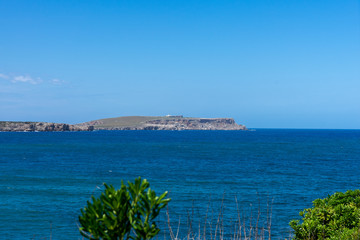 Beautiful Landscape with sea in Menorca island Spain - obrazy, fototapety, plakaty