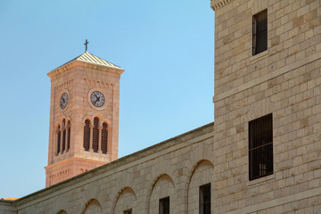 Fototapeta na wymiar Basilica of the Annunciation, is a Latin Catholic Church in Nazareth, in northern Israel.