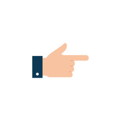 Isolated hand signal icon flat design
