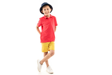 Sport caucasian teenager boy smiles