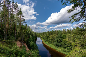 the river plyussa, Pskov oblast, Russia