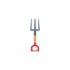 Isolated rake utensil icon flat design