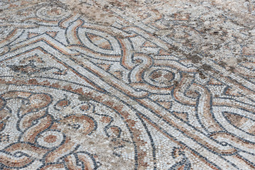 The ruins of the ancient antique city of Ephesus the library building of Celsus, the amphitheater temples and columns. Candidate for the UNESCO World Heritage List 