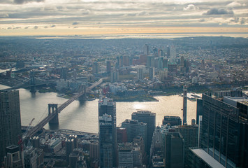 New York City as viewed from top of One World Observatory.