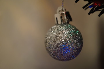 christmas ball on a background