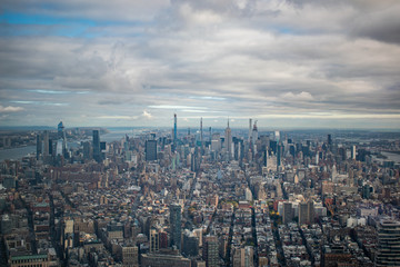 Fototapeta na wymiar New York City as seen from top of One Observatory 