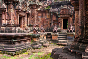 ruins of angkor wat complex at cambodia