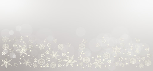 Fototapeta na wymiar Zimowa girlanda z bombek i płatków śniegu