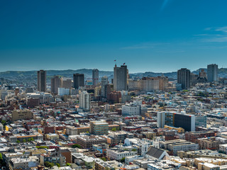 Fototapeta premium Streets of San Fransciso Top view