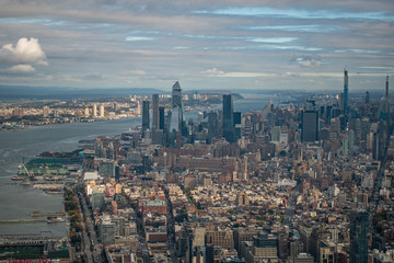 Naklejka na ściany i meble New York City as seen from top of One Observatory 