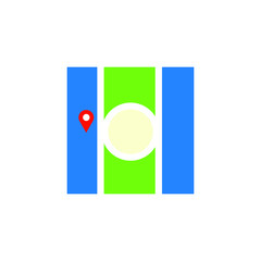 Location pin or maps, vector design icon symbol.