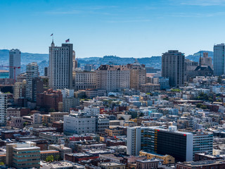 Fototapeta premium Streets of San Fransciso Top view