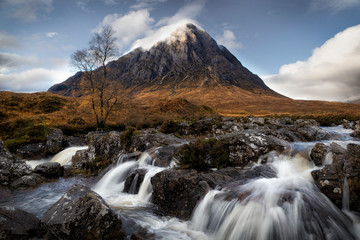 Glencoe Buachaille Etive Mor known for its desolation and atmosphere. © Sharon