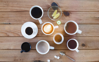 Obraz na płótnie Canvas coffee cups and saucers