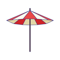 Obraz premium beach parasol icon, flat design
