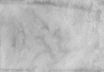 Naklejka premium Watercolor light gray background texture. White and grey backdrop. Stains on paper.