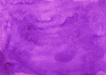Watercolor purple background texture. Aquarelle abstract backdrop.