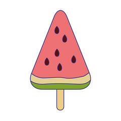 watermelon ice lolly icon, colorful design
