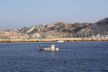 Fototapeta na wymiar Boats in the bay