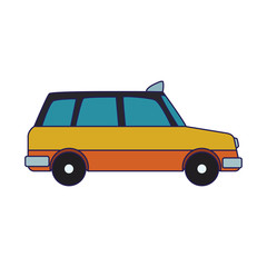 taxi car icon, flat design
