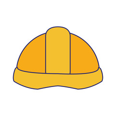 construction helmet icon, flat design