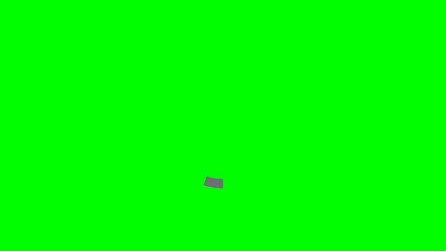 Loading animation. Loading circle icon on green background 4K video