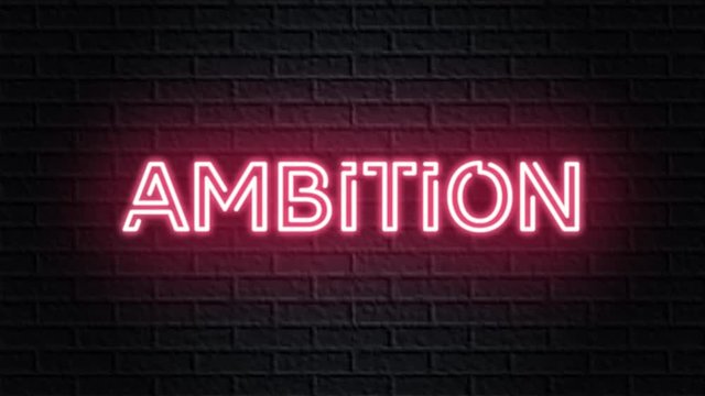 red neon video animation ambition