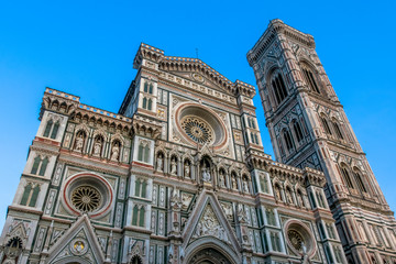 Naklejka premium Katedra Santa Maria del Fiore we Florencji, Toskania, Włochy