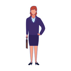 businesswoman standing icon