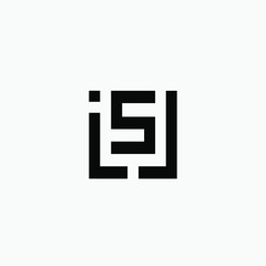 Obraz premium initial modern vector logo design