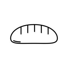Isolated bread icon line design