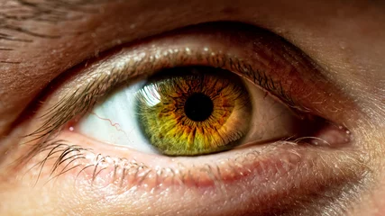 Möbelaufkleber Nahaufnahme des menschlichen Auges © Herr Hesse