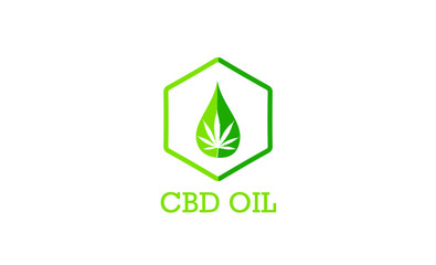 Creative Cannabis Leaf Vector Logo Icon Template for CBD Cannabidiol Cannabis Hemp Marijuana Medical Pharmaceutical Industry And Bussiness Company