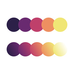 Color palette and gradient collection 01 for graphic designer