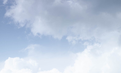 The sky and bright cloud in daytime is beautiful. The blue sky with clouds above the Galle city, Sri Lanka.
