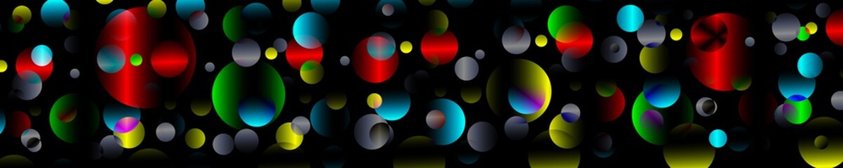 Digital art, panoramic abstract 3D objects, Germany