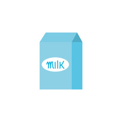 Isolated milk box icon flat design